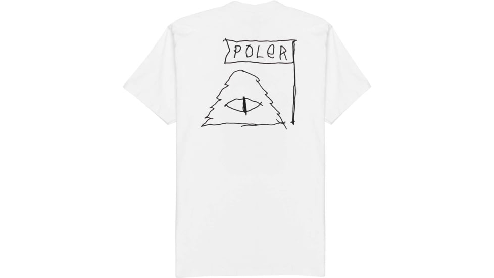 Poler Scribble T-Shirt, Small, White, 223APM2002-White-S