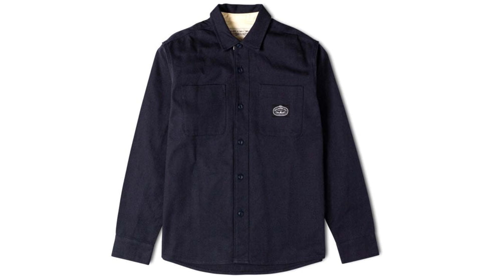 Poler Sisal Duck Canvas Overshirt, Large, Navy, 21310007-Navy-L