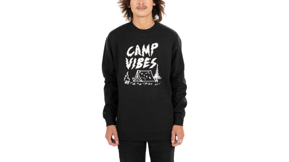 Poler Smokey Crew, 2XL, Black, 213APM2502-Black-XXL