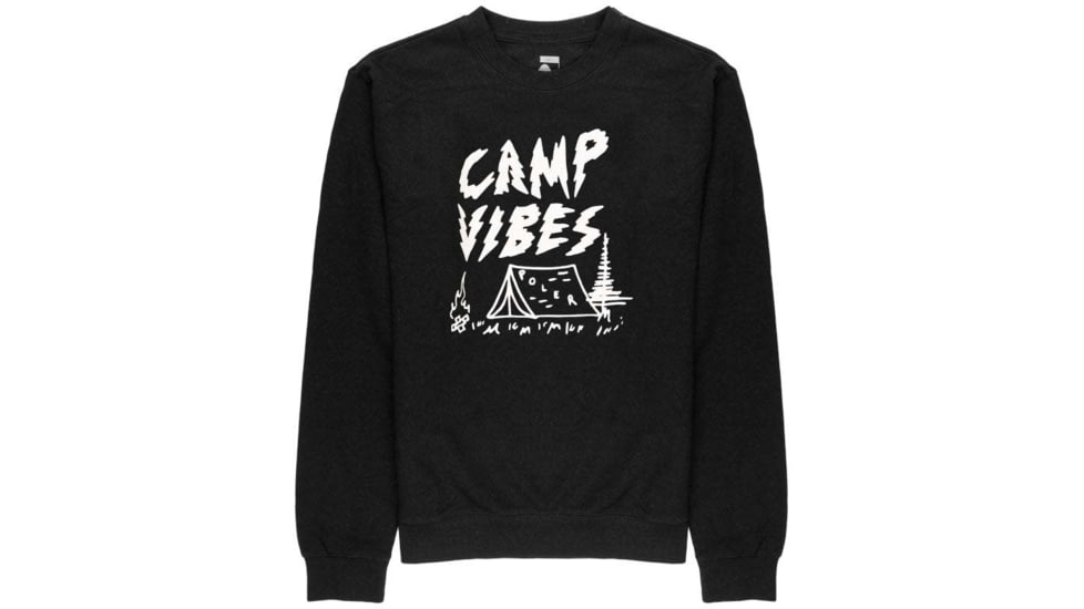 Poler Smokey Crew, 2XL, Black, 213APM2502-Black-XXL