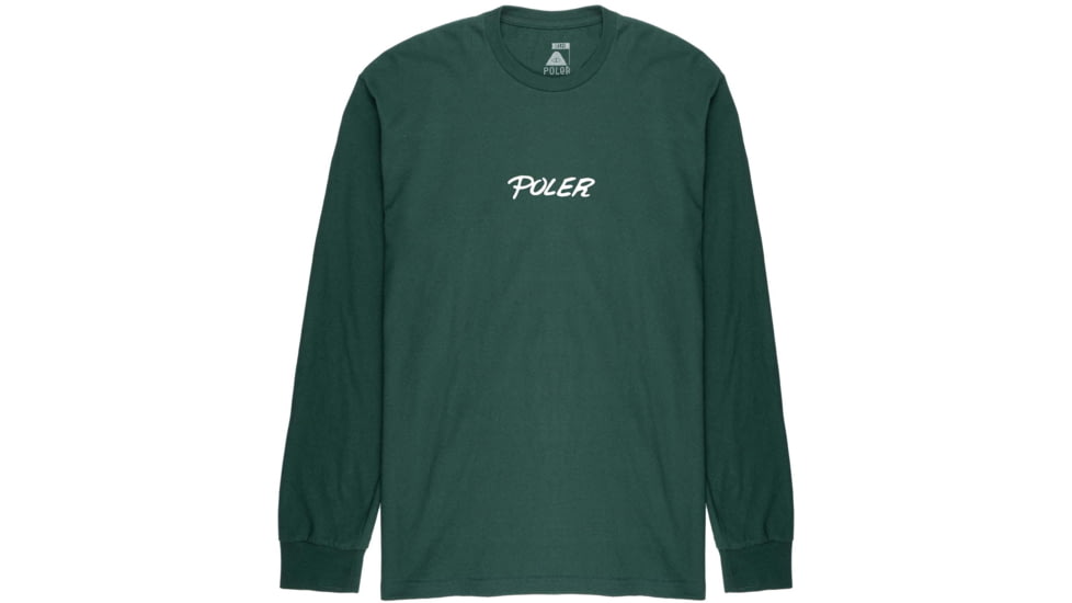Poler Spiral LS Shirts, Large, Forest Green, 214APM2203-Forest Green-L