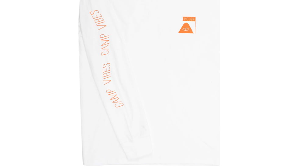 Poler Summit LS Shirts, Small, White, 214APM2201-White-S