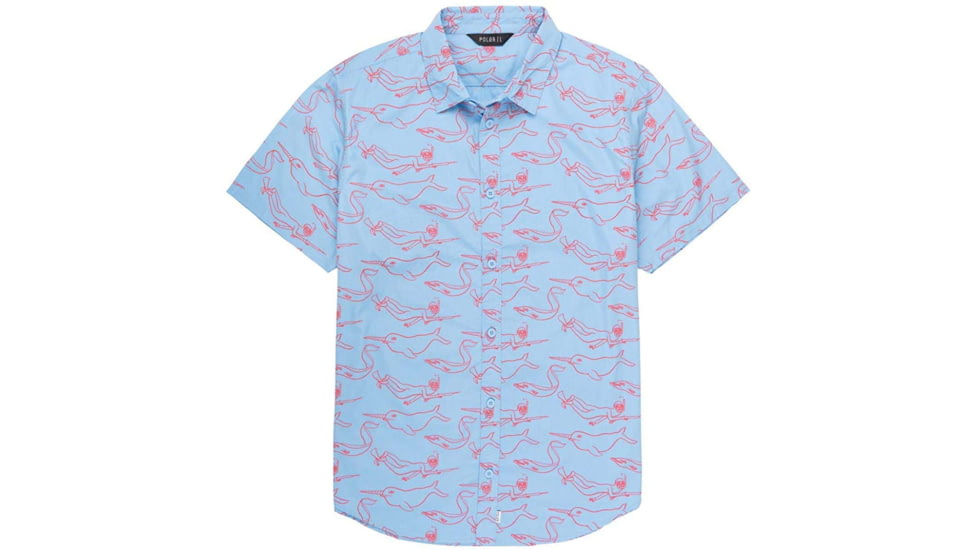 Poler The Ned Shirt, Small, Ocean, 211APM3001-Ocean-S