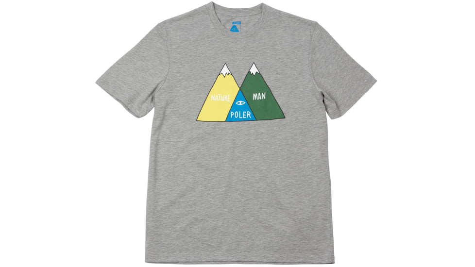 Poler Venn Tee - Men's-Gray Heather-X-Large