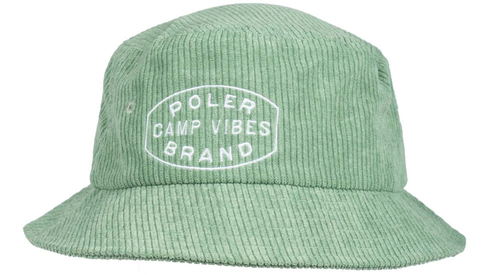 Poler Vibes Brand Bucket Hat, FOREST SERVICE GREEN, One Size, 223ACU7101-FSGREEN-O/S