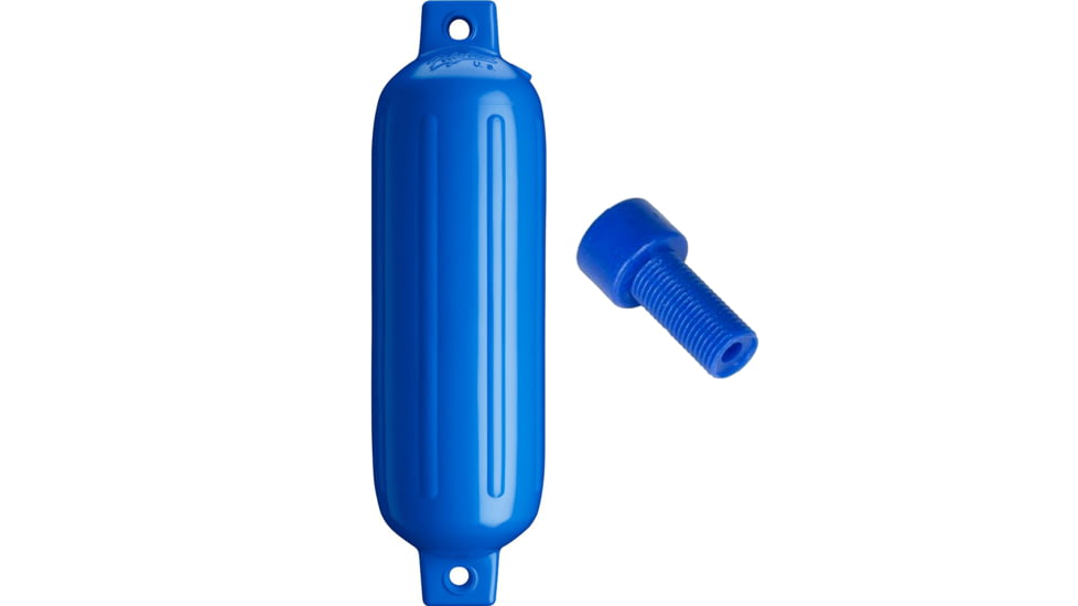 Polyform U.S. G-3 Twin Eye Fender 5.5in x 19in - Blue w/Adapter, G-3-BLUE
