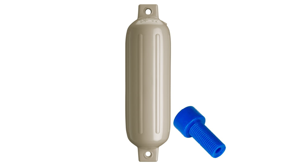 Polyform U.S. G-3 Twin Eye Fender 5.5in x 19in - Sand w/Adapter, G-3-SAND