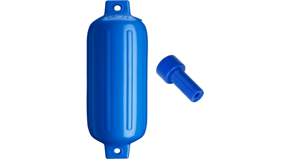 Polyform U.S. G-6 Twin Eye Fender 11in x 30in - Blue w/Adapter, G-6-BLUE