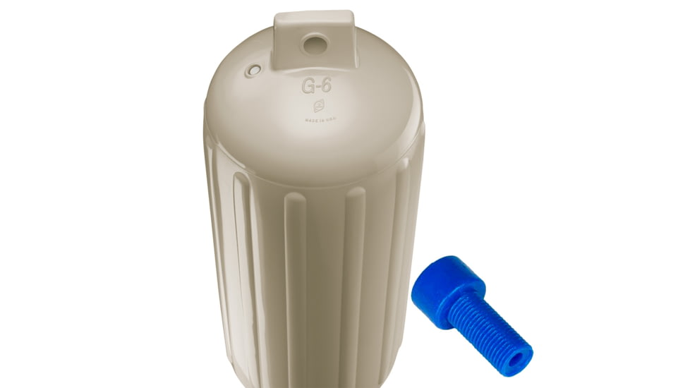 Polyform U.S. G-6 Twin Eye Fender 11in x 30in - Sand w/Adapter, G-6-SAND