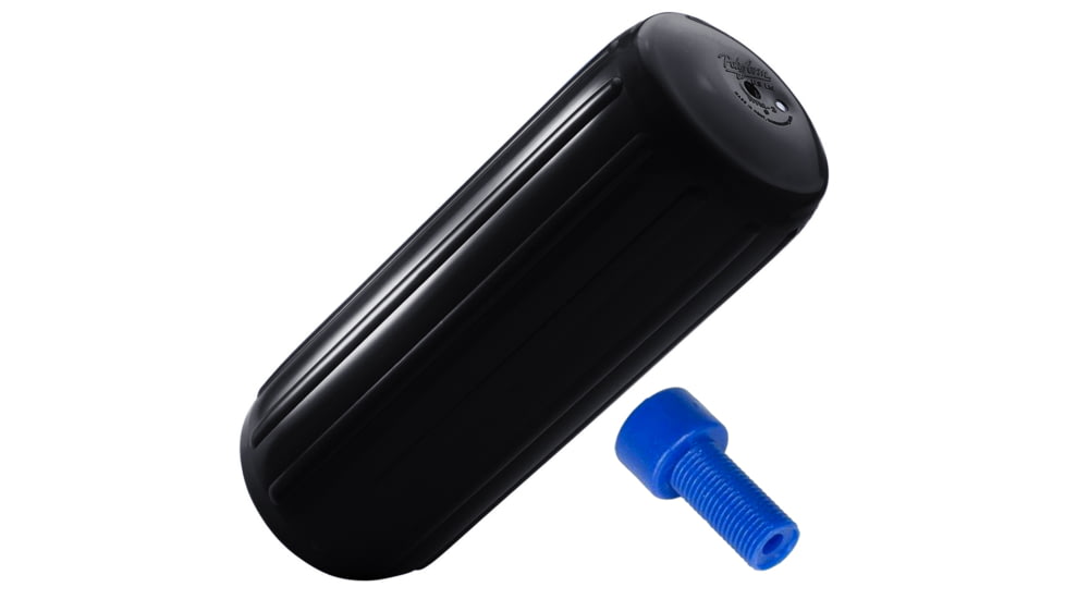 Polyform U.S. HTM-1 Fender 6.3in x 15.5in - Black w/Adapter, HTM-1-BLACK