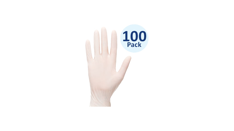 Portwest Latex Gloves Powdered, Pack 100, White, Large, A910WHRL
