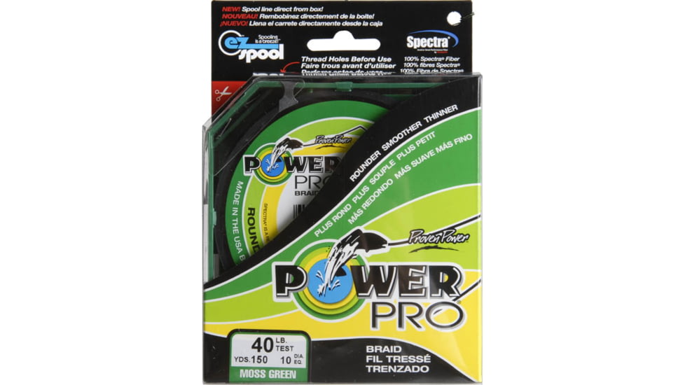 Power Pro Braided Line Moss Green 150 yds. - 40 lb. Test, Green 628230