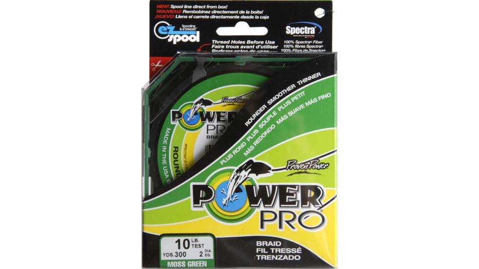 Power Pro Braided Line Moss Green 300 yds. - 10 lb. Test, Green 255232