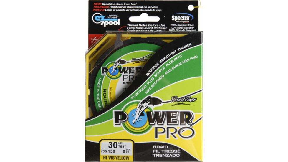 Power Pro Braided Line Yellow 150 yds. - 30 lb. Test, Yellow 714030