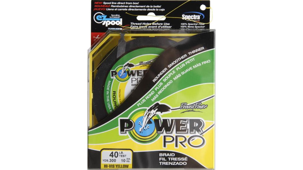 Power Pro Braided Line Yellow 300 yds. - 40 lb. Test, Yellow 628396