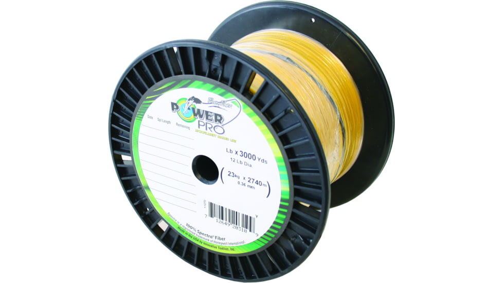 Power Pro Spectra Braided Fishing Line 15lb 3000yd Hi-Vis Yellow, 21100153000Y