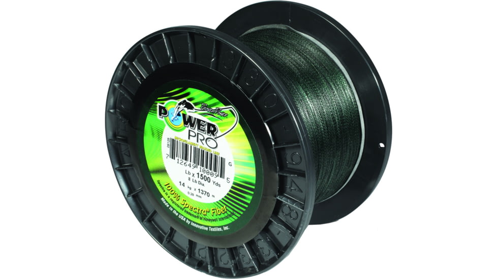 Power Pro Spectra Braided Fishing Line 20lb 1500yd Green, 21100201500E