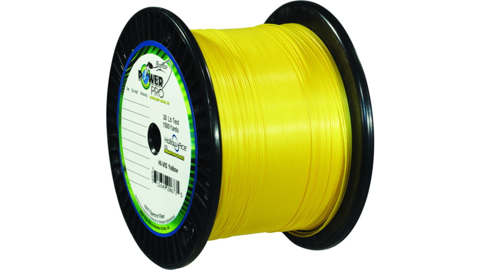 Power Pro Spectra Braided Fishing Line 30lb 1500yd Hi-Vis Yellow, 21100301500Y
