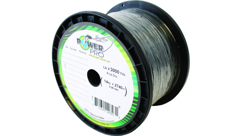 Power Pro Spectra Braided Fishing Line 65lb 3000yd Green, 21100653000E