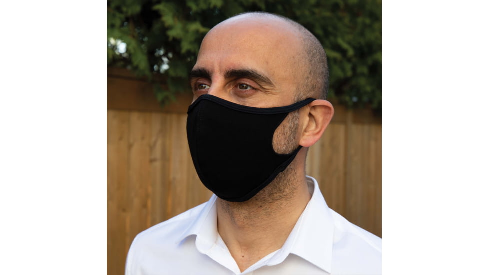 PowerTraveller Defender Reusable Face Mask, Black, One Size, PPE-BDF050