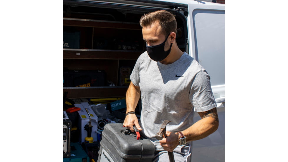 PowerTraveller Defender Reusable Face Mask, Black, One Size, PPE-BDF050