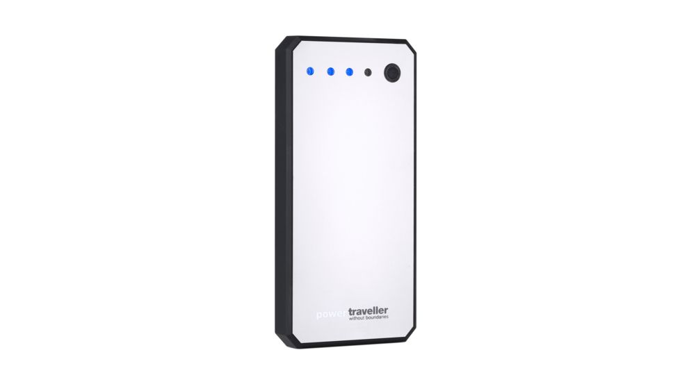 PowerTraveller Discovery Compact Charger, Black/Chrome, 5.3 x 2.5 x .59 in PTL-DISC001