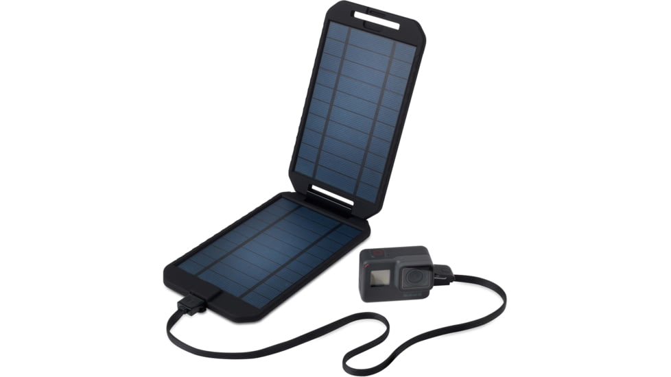 PowerTraveller Extreme Solar Charger, Black/Orange Striping, 7.91 x 4.48 x .62 in, PTL-EXTSL001