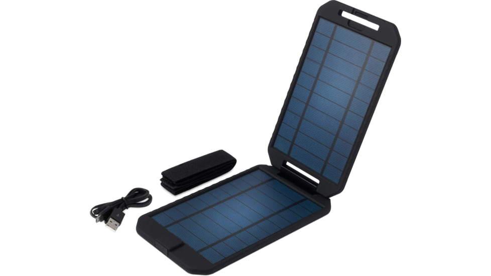 PowerTraveller Extreme Solar Charger, Black/Orange Striping, 7.91 x 4.48 x .62 in, PTL-EXTSL001