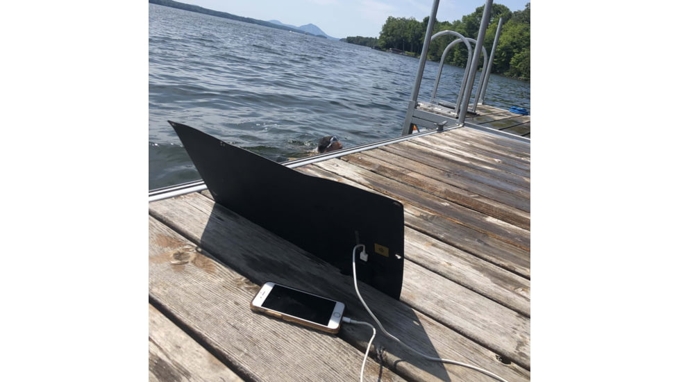 PowerTraveller Falcon 12E Foldable EFTE Solar Panel, Black, One Size, PTL-FLE012