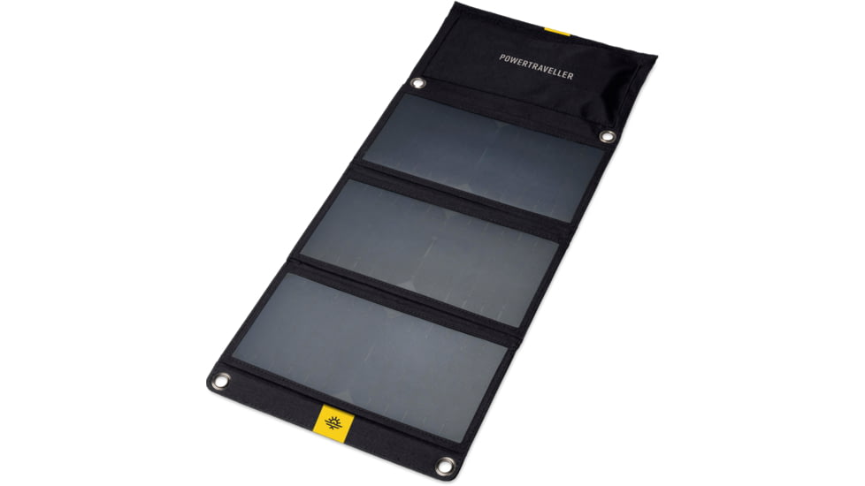 PowerTraveller Falcon 21 Foldable, Multi-Voltage Solar Panel, Black, PTL-FLS021
