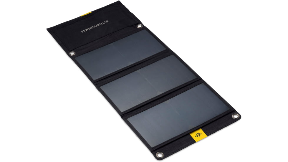 PowerTraveller Falcon 40 Foldable, Multi-Voltage Solar Panel, Black, PTL-FLS040