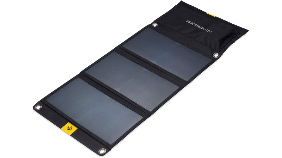 PowerTraveller Falcon 40 Foldable, Multi-Voltage Solar Panel, Black, PTL-FLS040