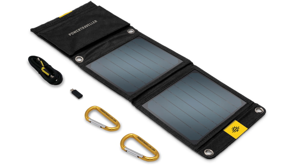 PowerTraveller Falcon 7 Foldable Solar Panel, Black, PTL-FLS007