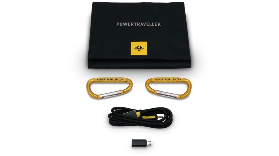 PowerTraveller Falcon 7 Foldable Solar Panel, Black, PTL-FLS007