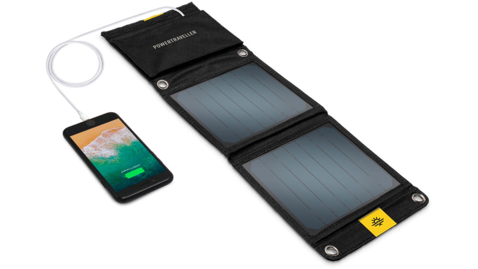 PowerTraveller Falcon 7 Foldable Solar Panel, Black, PTL-FLS007