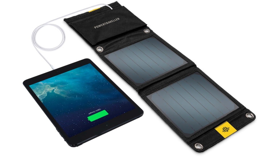 PowerTraveller Falcon 7 Foldable Solar Panel, Black, PTL-FLS007