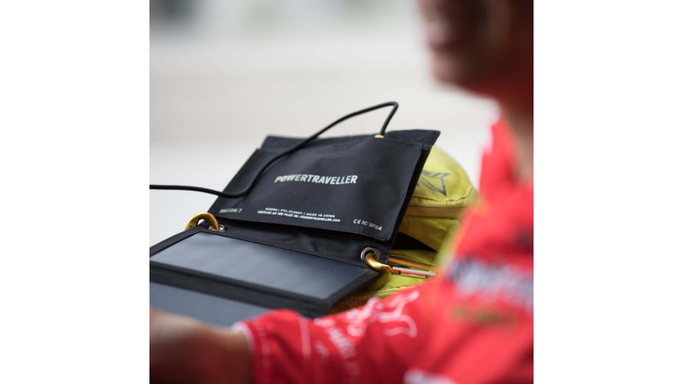 PowerTraveller Falcon 7 Foldable Solar Panel, Black, PTL-FLS007