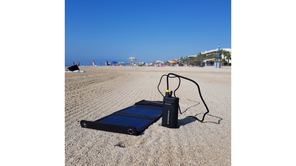 PowerTraveller Sport 25 Solar Kit - Power Pack And Solar Kit, Black, PTL-SPK025
