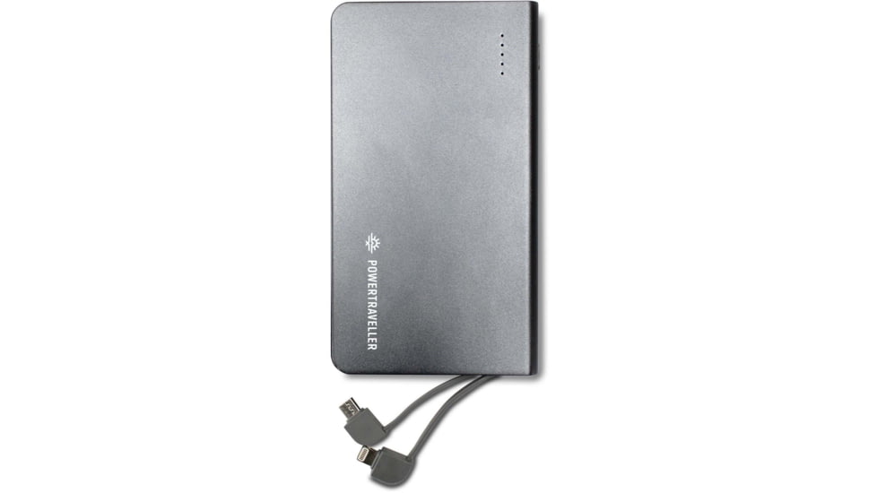 PowerTraveller Swift 40 10000Mah Power Pack w/ Integrated Cables, Black, One Size, PTL-SFT040