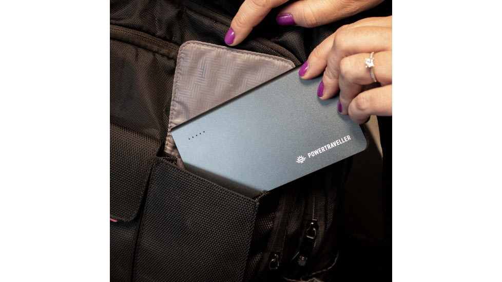 PowerTraveller Swift 40 10000Mah Power Pack w/ Integrated Cables, Black, One Size, PTL-SFT040