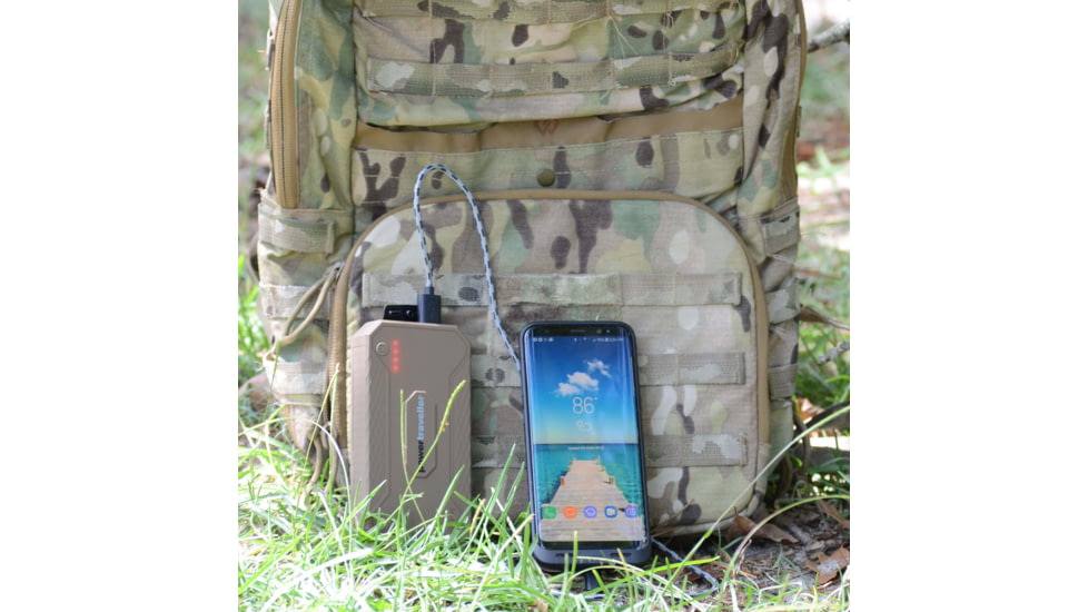 PowerTraveller Tactical Extreme 12,000Mah Solar Kit, Tan, One Size, PTL-EXT001TAC