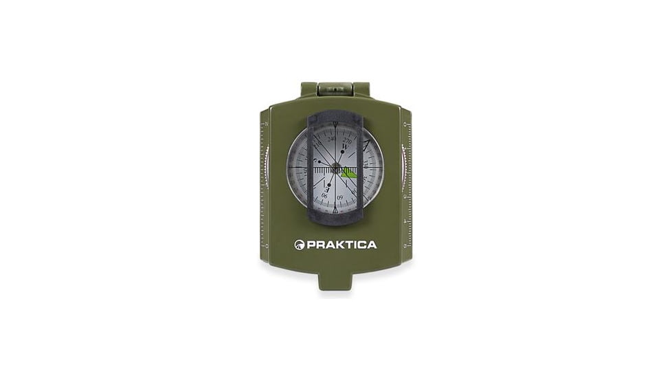 Praktica Travel and Hiking Compass, Green, 85mm L x 65mm W x 30mm H, TCM01G