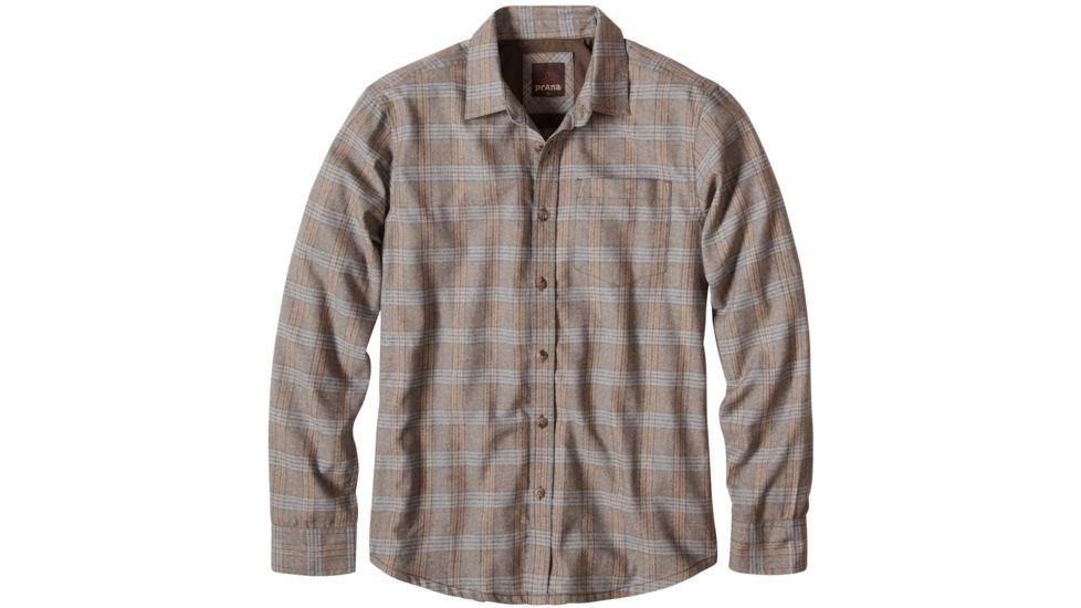 prAna Alabaster Flannel Shirt - Men's-Mud-Small