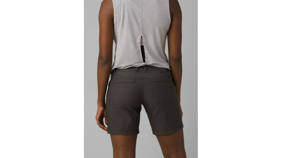 prAna Alana Short Shorts, 7 Inseam, Dark Iron, 2, 1962501-020-07-2
