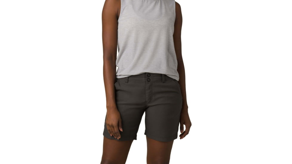 prAna Alana Short Shorts, 7 Inseam, Dark Iron, 2, 1962501-020-07-2