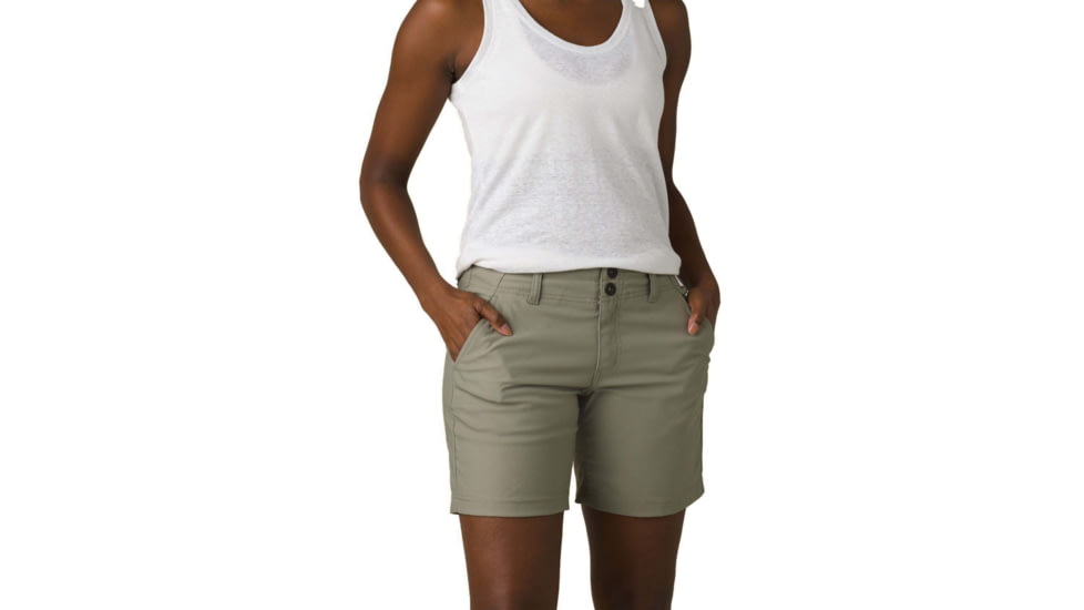 prAna Alana Short Shorts, 7 Inseam, Sage, 6, 1962501-300-07-6