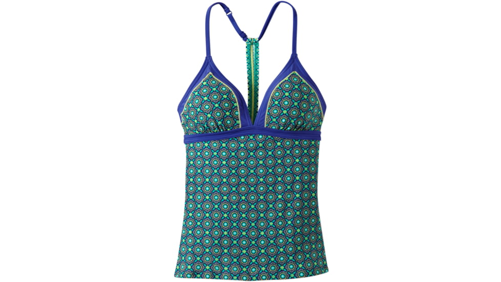 prAna Aleka Tankini - Women's -Cool Green Hyannis-Large