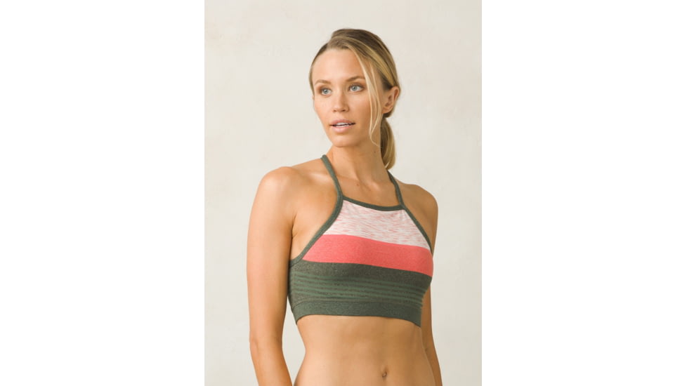 prAna Alois Bralette - Women's, Forest Heather Stripe, Medium, W11180339-FOHS-M
