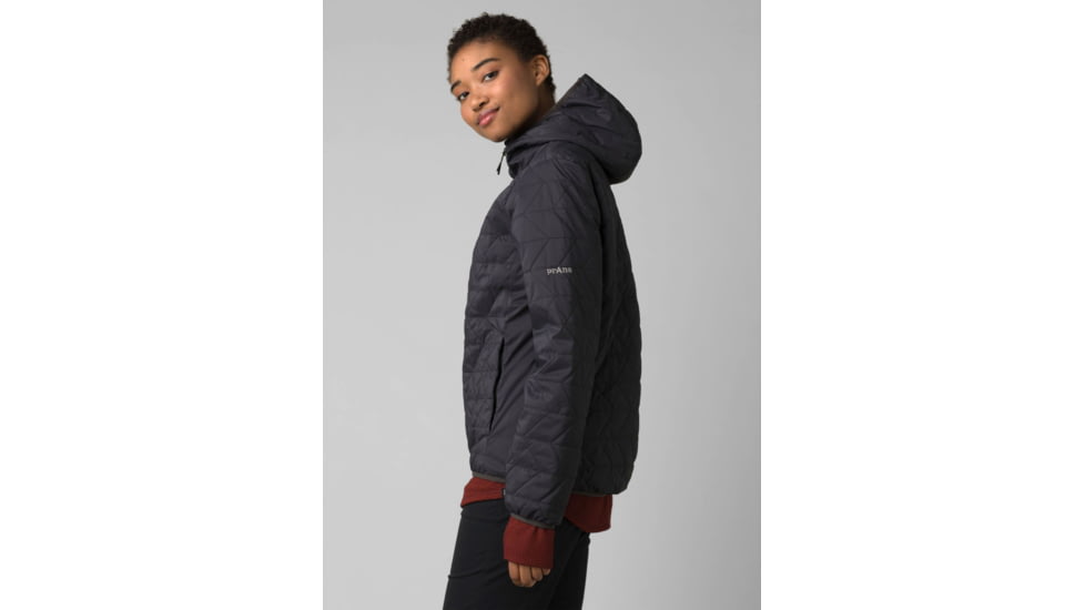 prAna Alpine Air Hooded Jacket - Women's, Extra Small, Charcoal, 1968531-020-XS