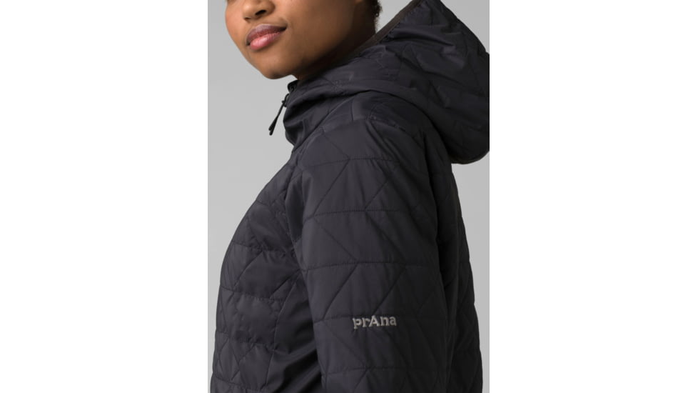 prAna Alpine Air Hooded Jacket - Women's, Extra Small, Charcoal, 1968531-020-XS